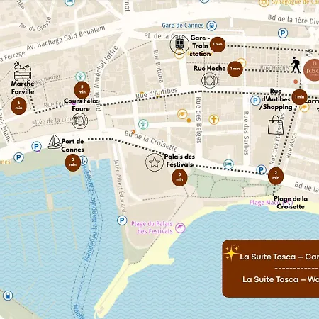 La Tosca - Carre D'or - 1min Plages Croisette