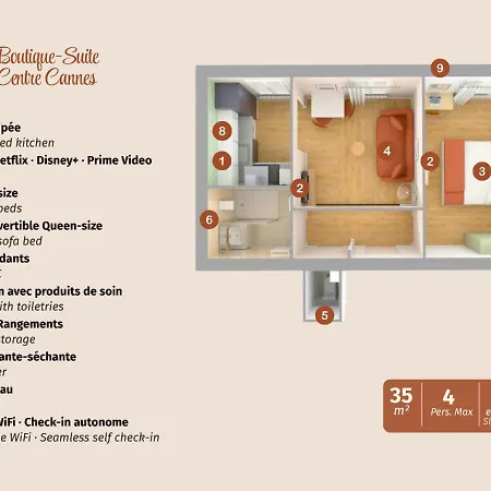 La Tosca - Carre D'or - 1min Croisette * Cannes